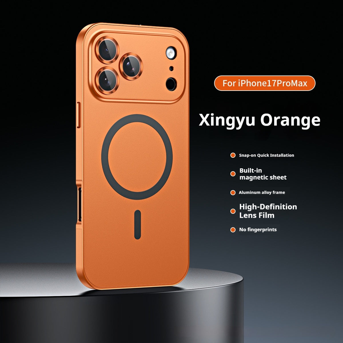 Spring Fastener Magnetic Metal Frame Phone Case