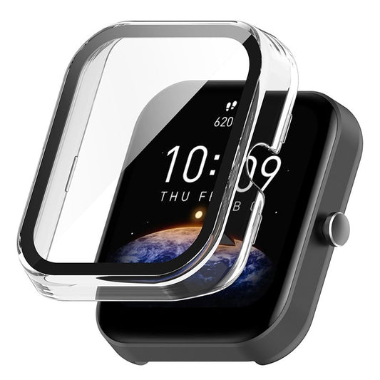 Applicable To Huami Amazfit Bip3 Pro Watch Case Tempered Film Integrated Shell Drop-resistant Hard Case