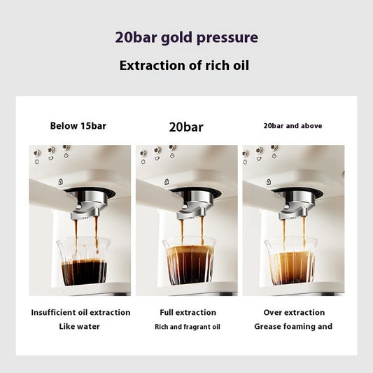 Italian Semi-automatic Household High-pressure Concentrated Steam Coffee Machine