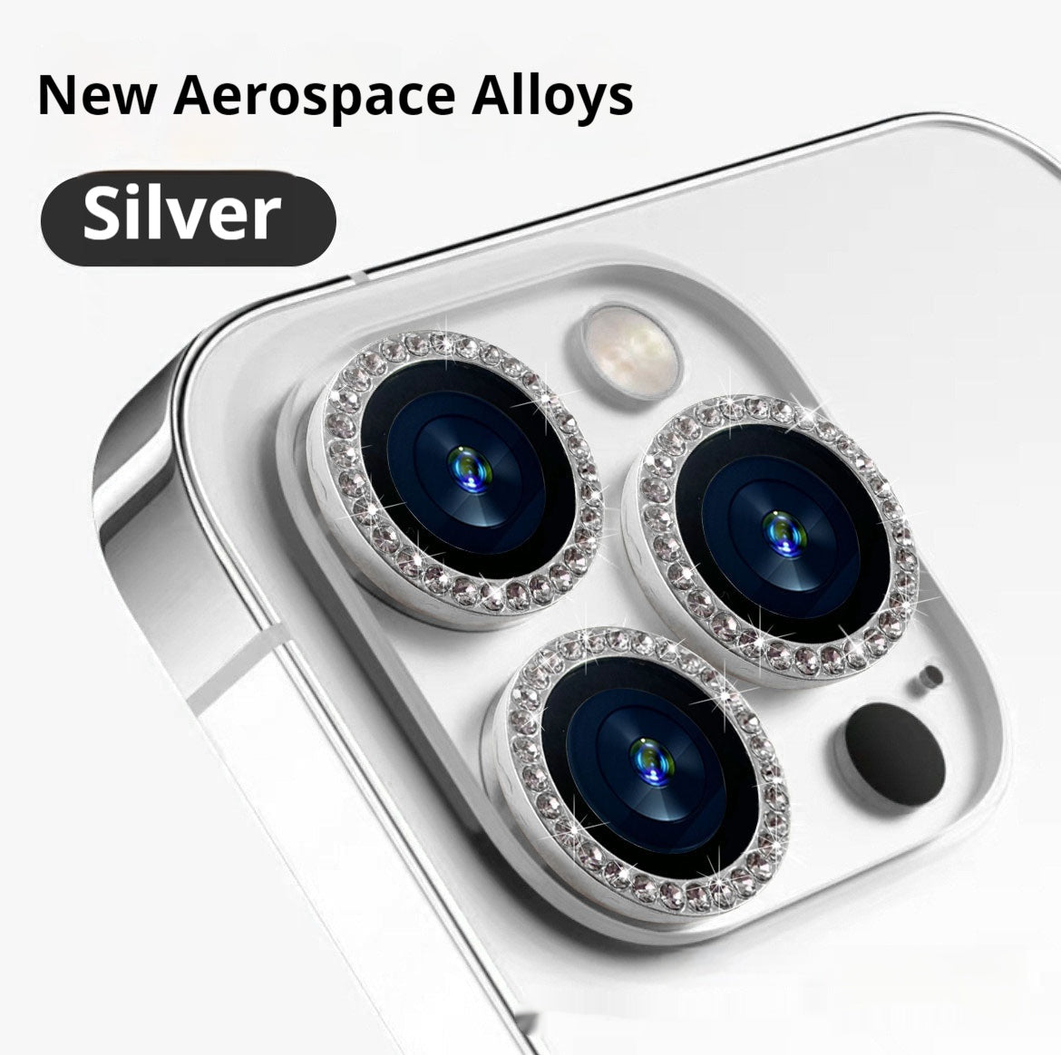 Rhinestone Lens Protector For Mobile Phones