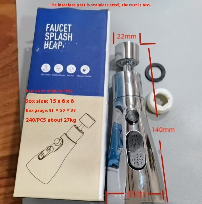 Kitchen Faucet Universal Sprinkler Water Outlet Pull Nozzle