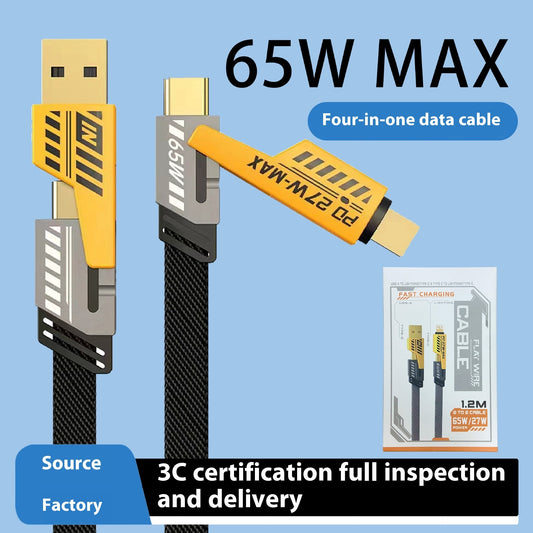 Fast Charge Data Cable Type-c Mobile Phone 66W Charging Cable