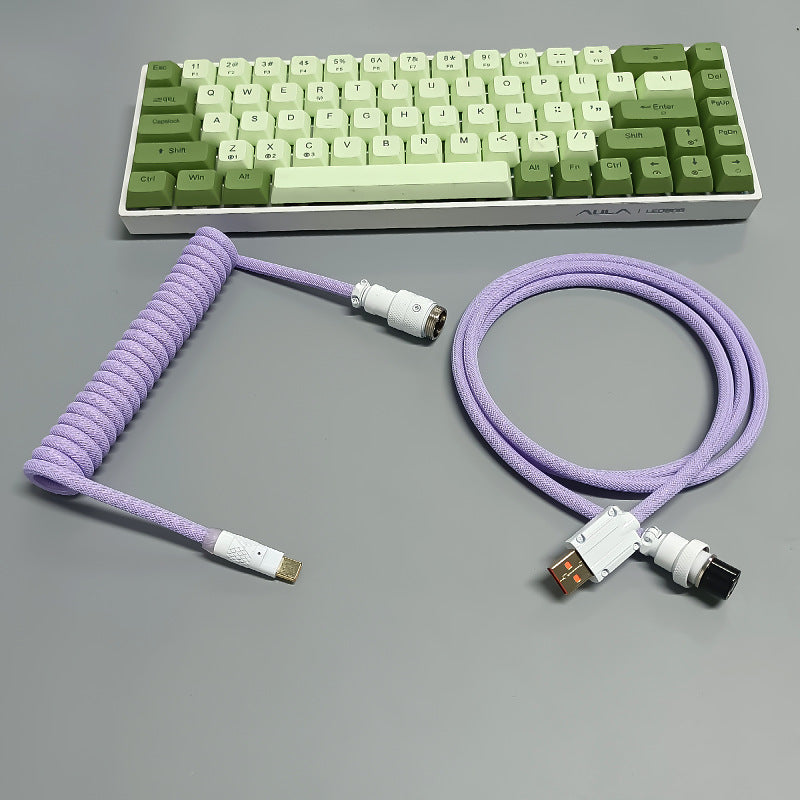 8K Magnetic Shaft Machinery Keyboard Cable Keyboard Cable Aviation Incense Inserted Spring Wire