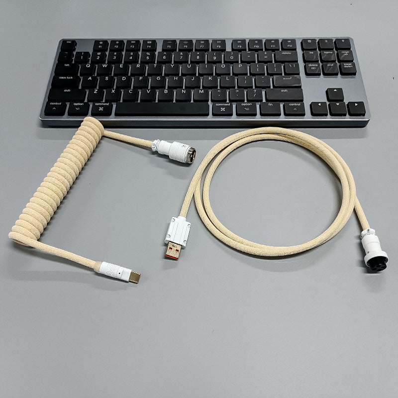 8K Magnetic Shaft Machinery Keyboard Cable Keyboard Cable Aviation Incense Inserted Spring Wire