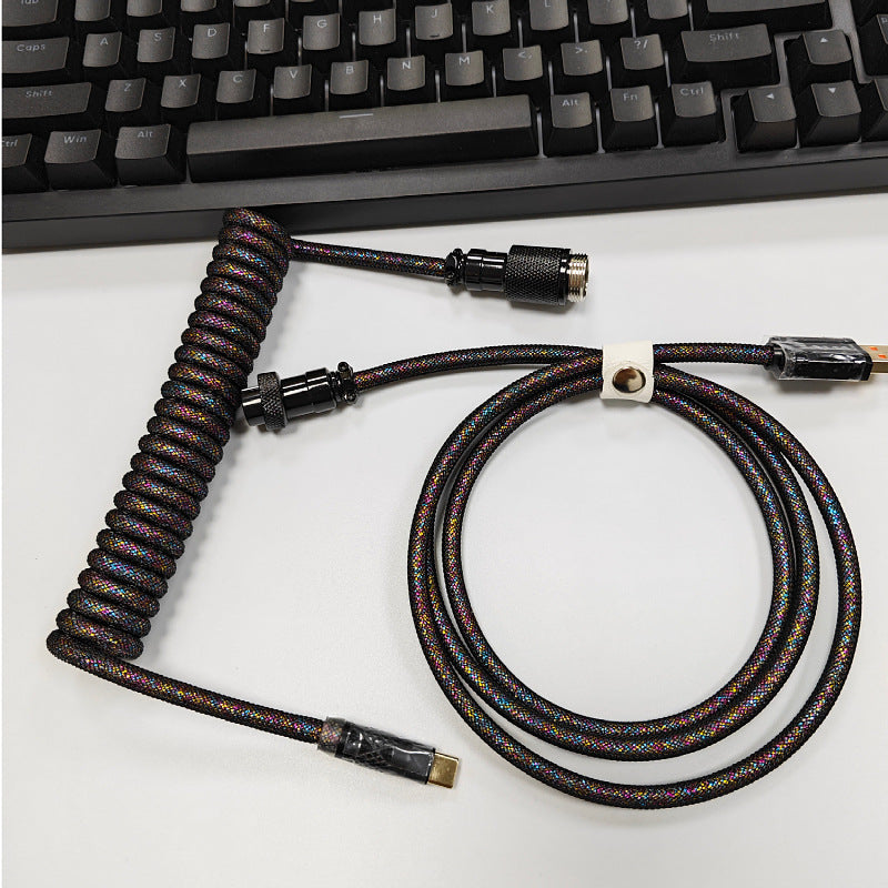 8K Magnetic Shaft Machinery Keyboard Cable Keyboard Cable Aviation Incense Inserted Spring Wire