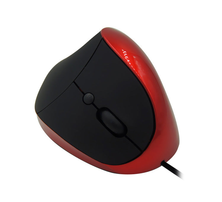 Holding vertical wired mouse