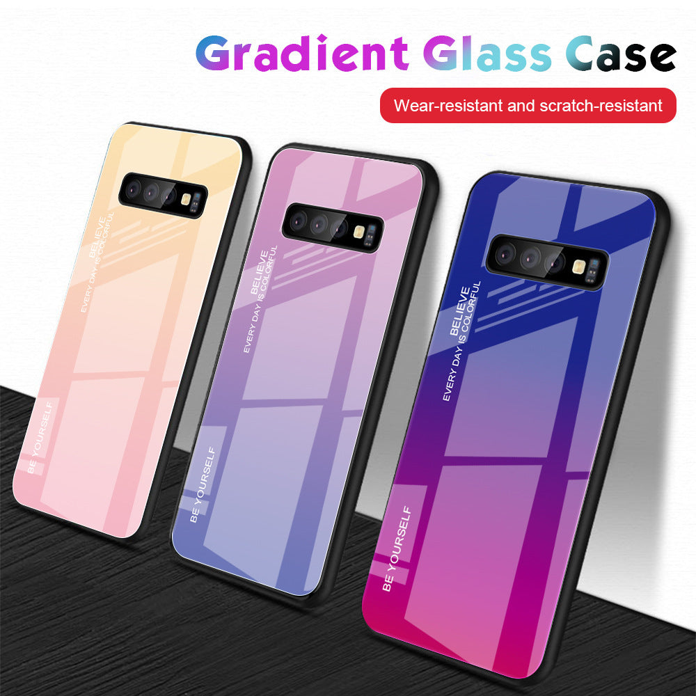 Gradient glass phone case