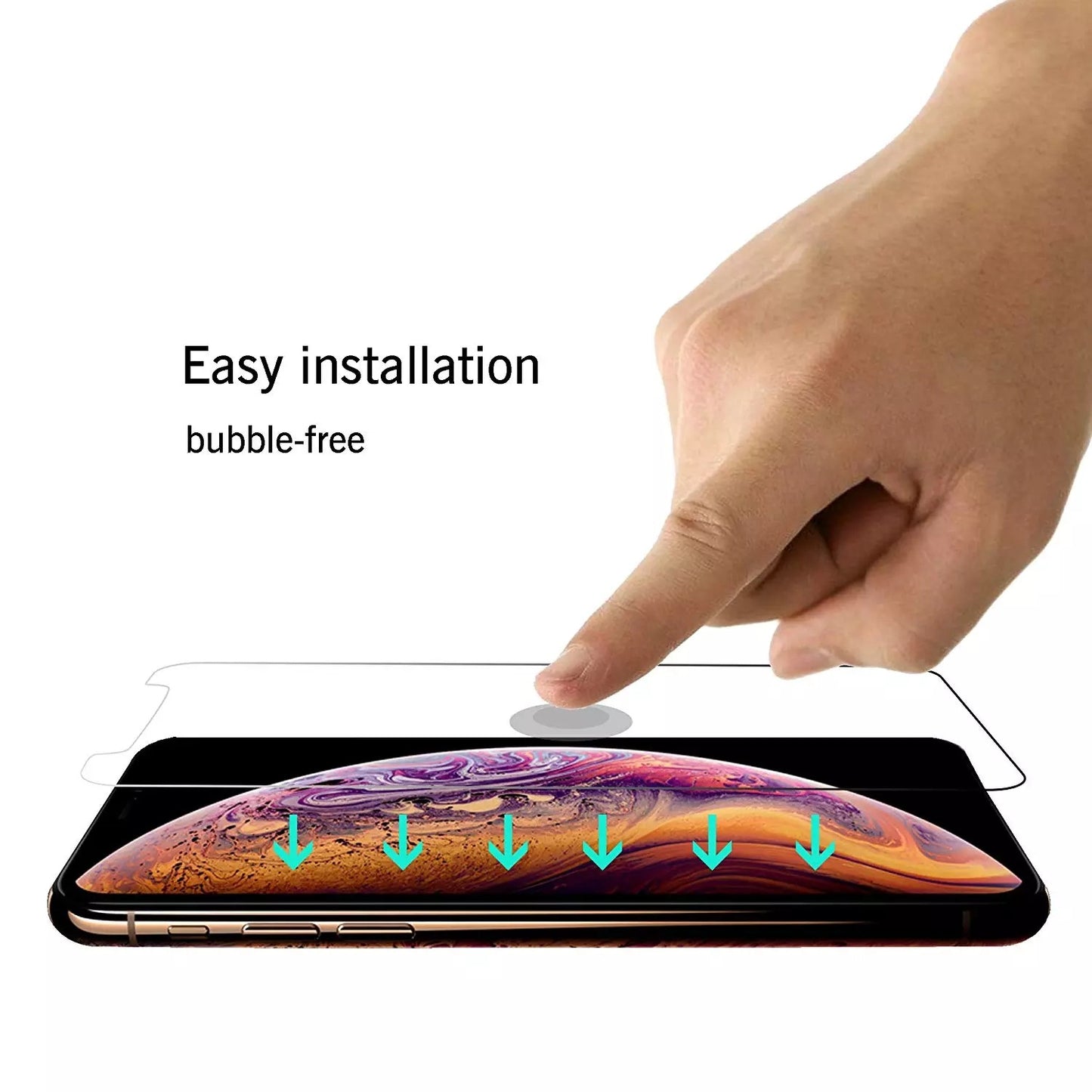 Compatible with Apple, New Model Suitable For Iphone12 Anti-Drop And Scratch-Resistant Tempered Film 12 Pro Explosion-Proof 2.5D White Film