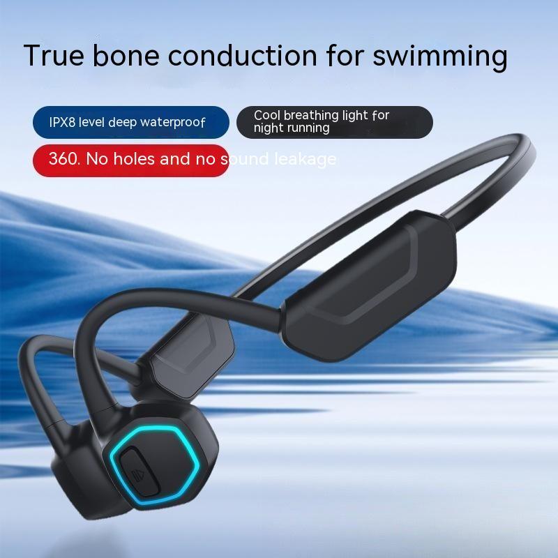 New Bluetooth Headset For Bone Conduction Small Induction Night Lamp Grade 8 Waterproof Swimming 32G Sports Style Popular X15