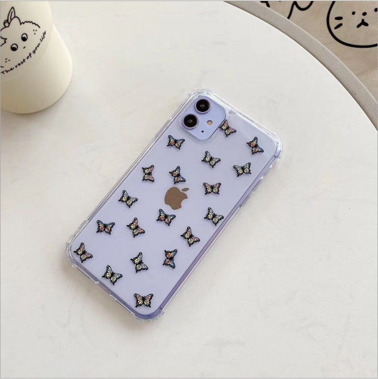 Color butterfly phone case