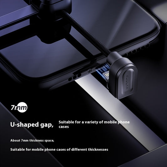 Braided Charging U-shaped Nylon Type-C Elbow Data Cable