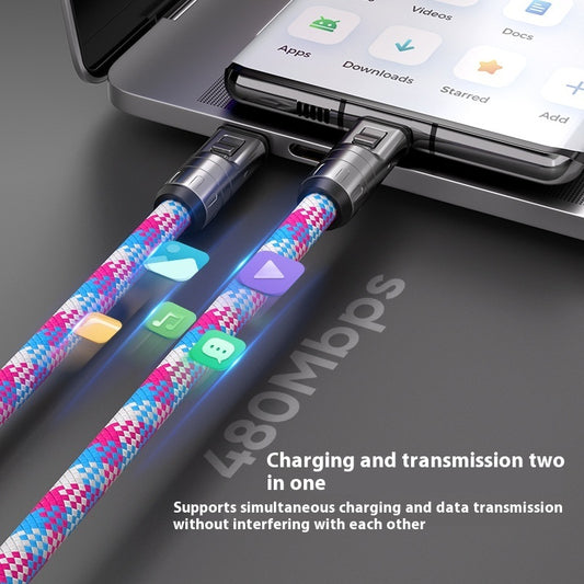 New Multi-functional Mobile Phone Two-in-one Lanyard Data Cable PD Fast Charge Data Cable