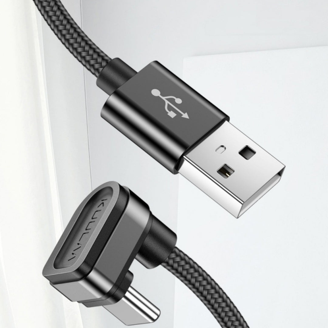 Braided Charging U-shaped Nylon Type-C Elbow Data Cable