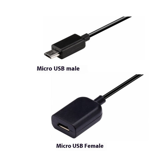 Android MICRO USB Male To MICRO USB Female 5-core Extension Cable