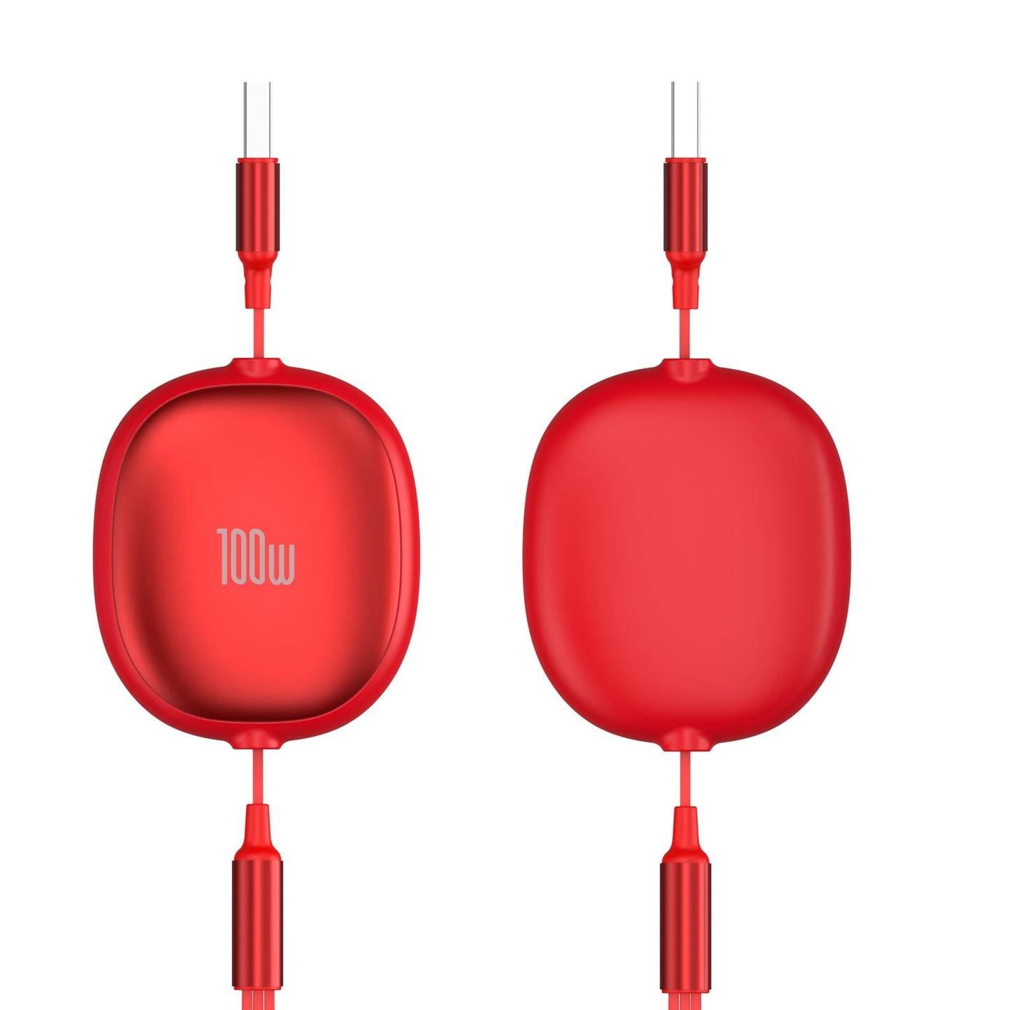 Solid Color Minimalist Metal Retractable 3-in-1 Fast Charging Data Cable