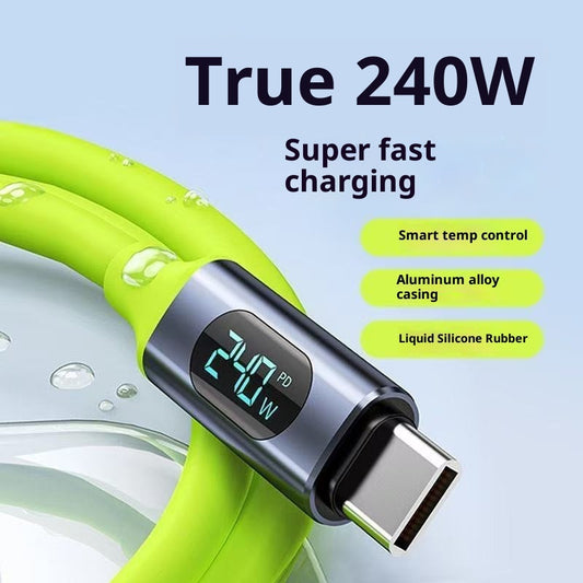 Fast Charging Data Cable With Intelligent Digital Display