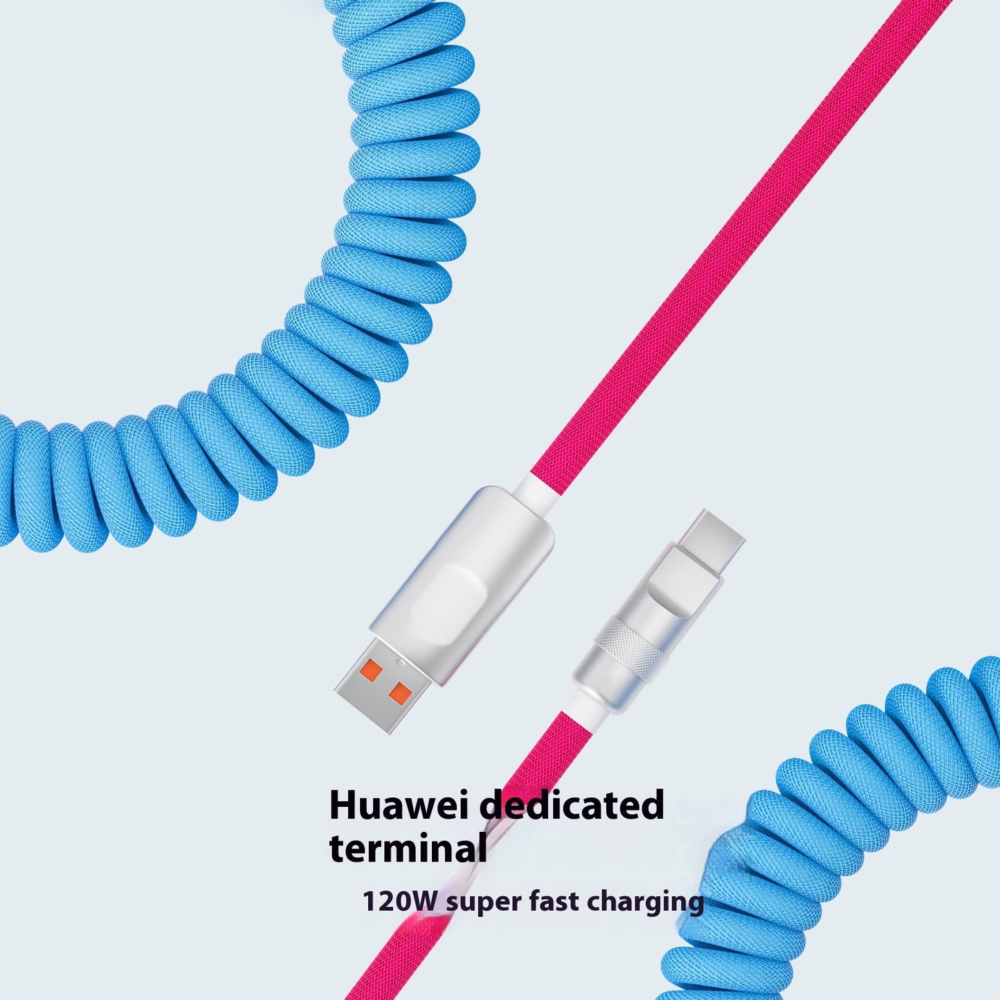 Metal 120W Super Fast Charge Machine Customer Charging Cable