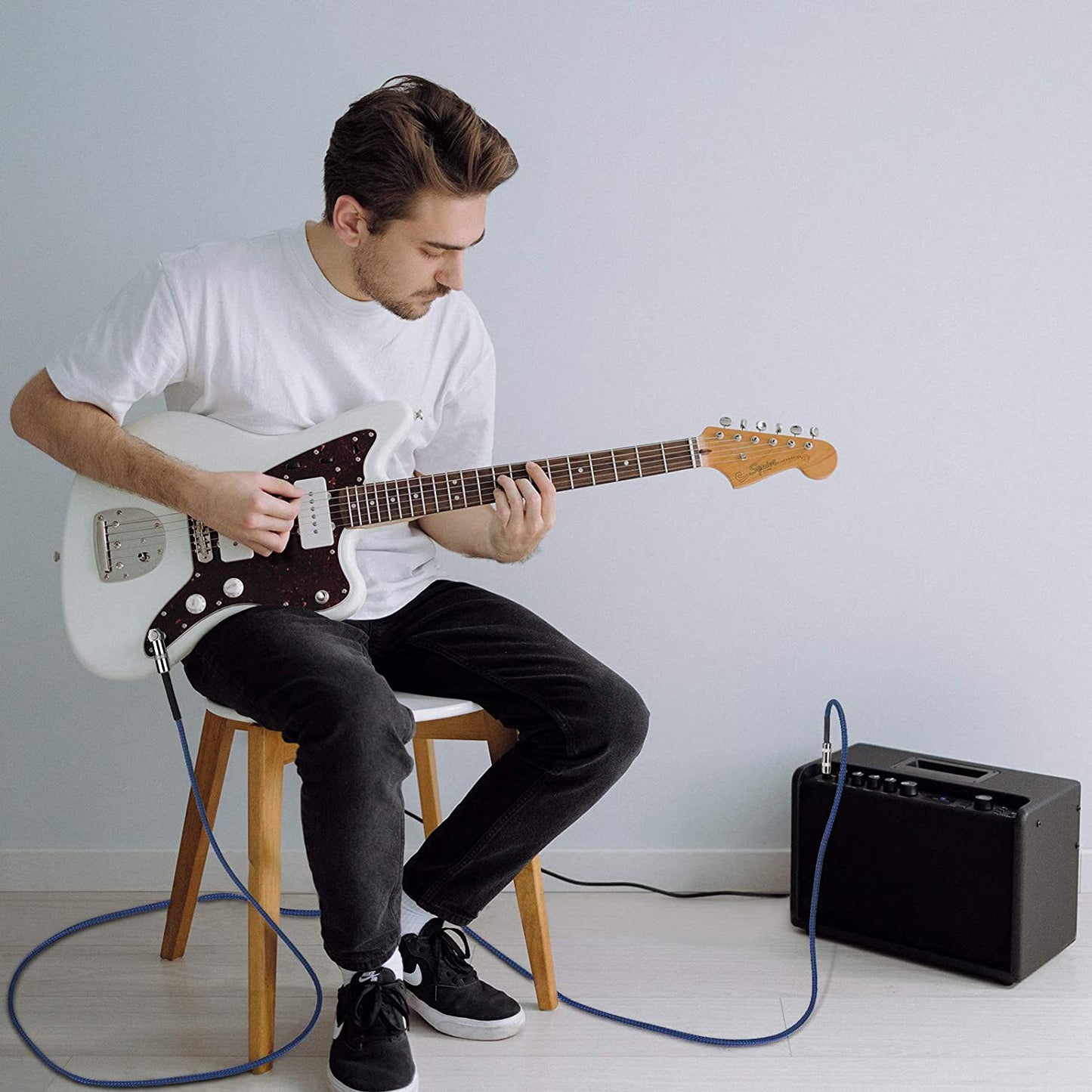 65mm TS Plug Audio Cable 635 Dual Channel Audio Amplifier Cable Monitor Balance Alignment