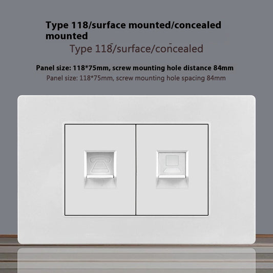 118 Type White 16A Israel Socket Panel