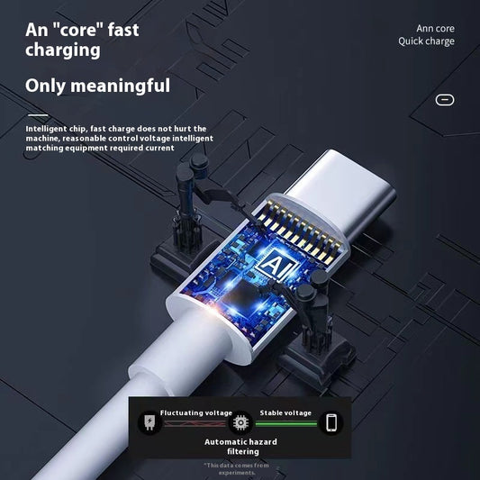 60W Dual Type-c Fast Charge Data Cable