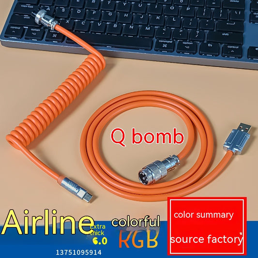 Customized Keyboard Cable For Mechanical Aviation Plug-in