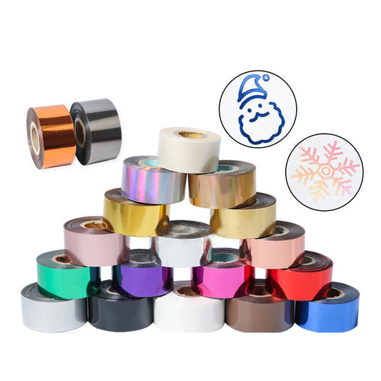 Electrochemical Aluminum Leather Plastic Hot Gold Foil Branding Multi-color Optional Cutting On Demand