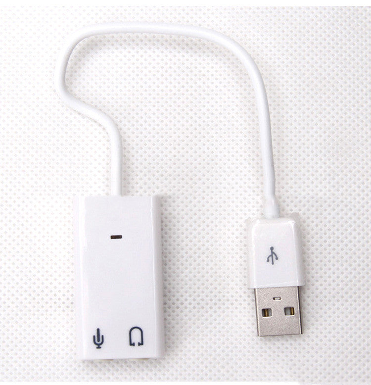 Usb Plastic Sound Card With Cable