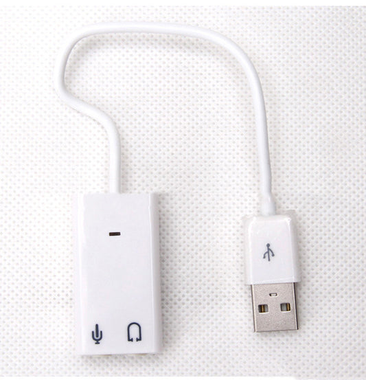 Usb Plastic Sound Card With Cable