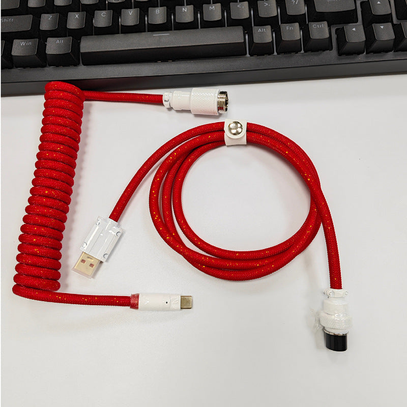 8K Magnetic Shaft Machinery Keyboard Cable Keyboard Cable Aviation Incense Inserted Spring Wire
