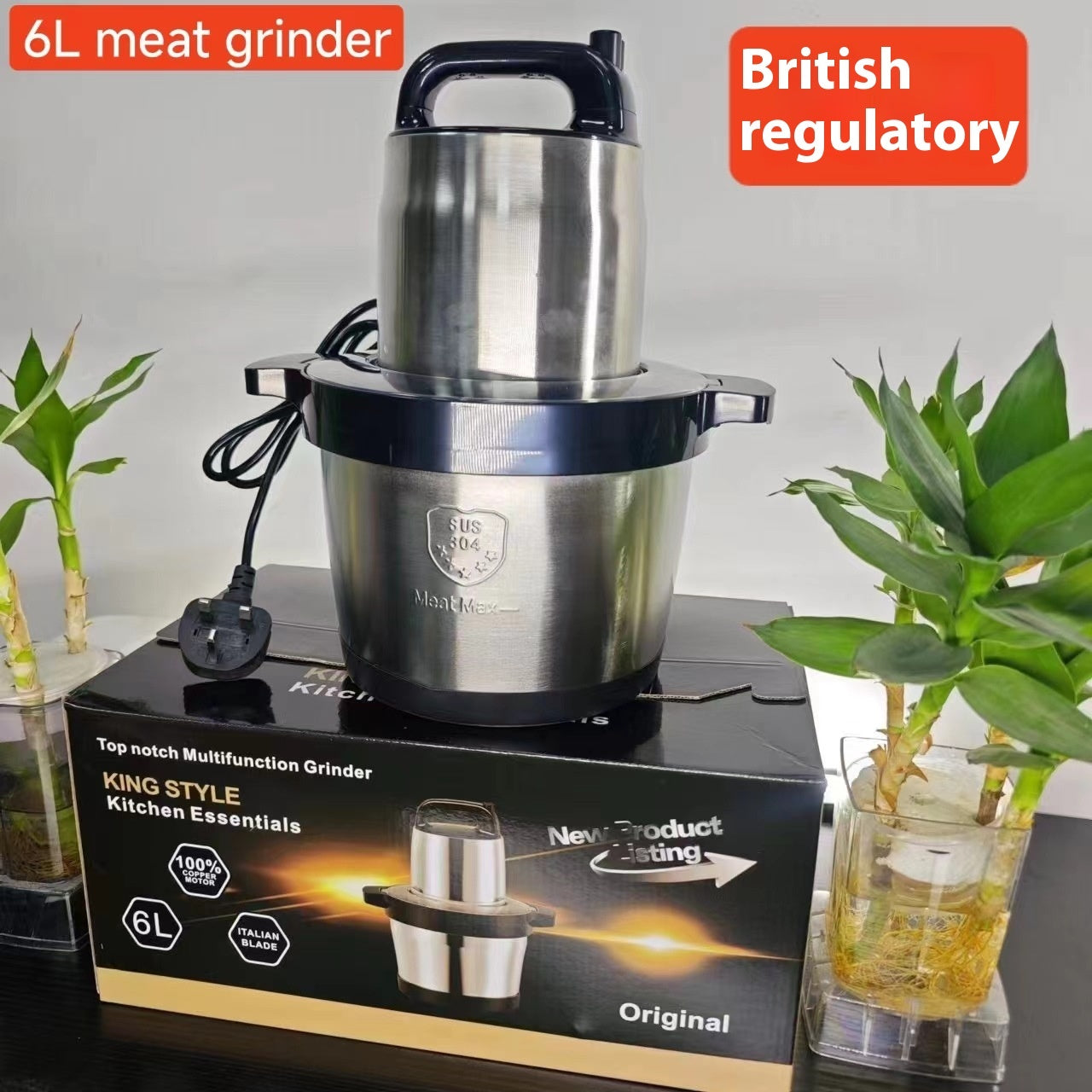 Meat Grinder Household Stainless Steel Multi-function Food Processor