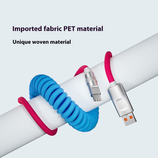Metal 120W Super Fast Charge Machine Customer Charging Cable
