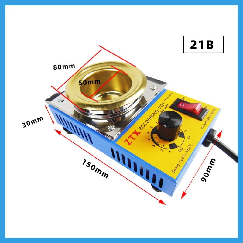 Thermostat Tin Melting Furnace 150 W350w Desktop Lead-free Titanium-plated Tin Melting