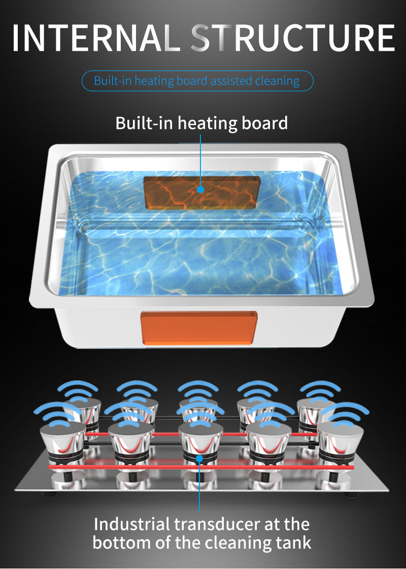 Household Minimalist Heating Ultrasonic Cleaning Machine
