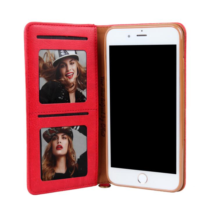 Compatible With  A Magnetic Card Holder With Flip Book Deluxe Leather Bag Stand For