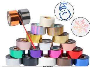 Electrochemical Aluminum Leather Plastic Hot Gold Foil Branding Multi-color Optional Cutting On Demand