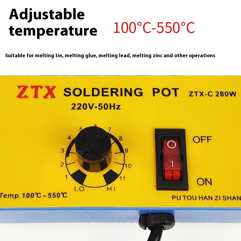 Thermostat Tin Melting Furnace 150 W350w Desktop Lead-free Titanium-plated Tin Melting