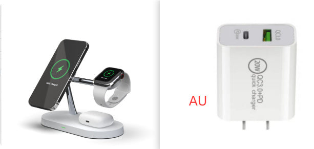 Three-in-one Smart Fast Charging 15W Fast Magnetic Wireless Charger