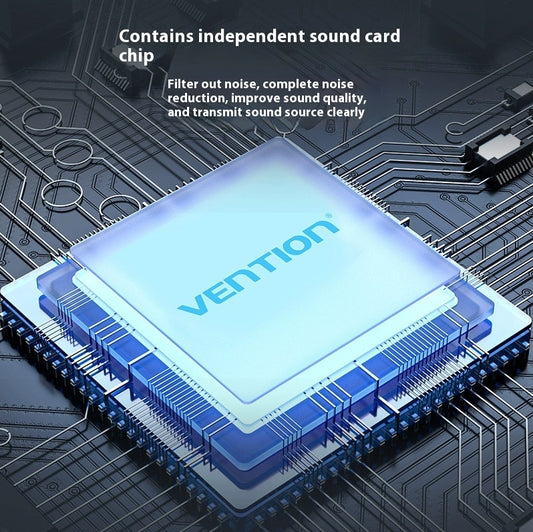 USB External Sound Card To Headphone Audio Interface