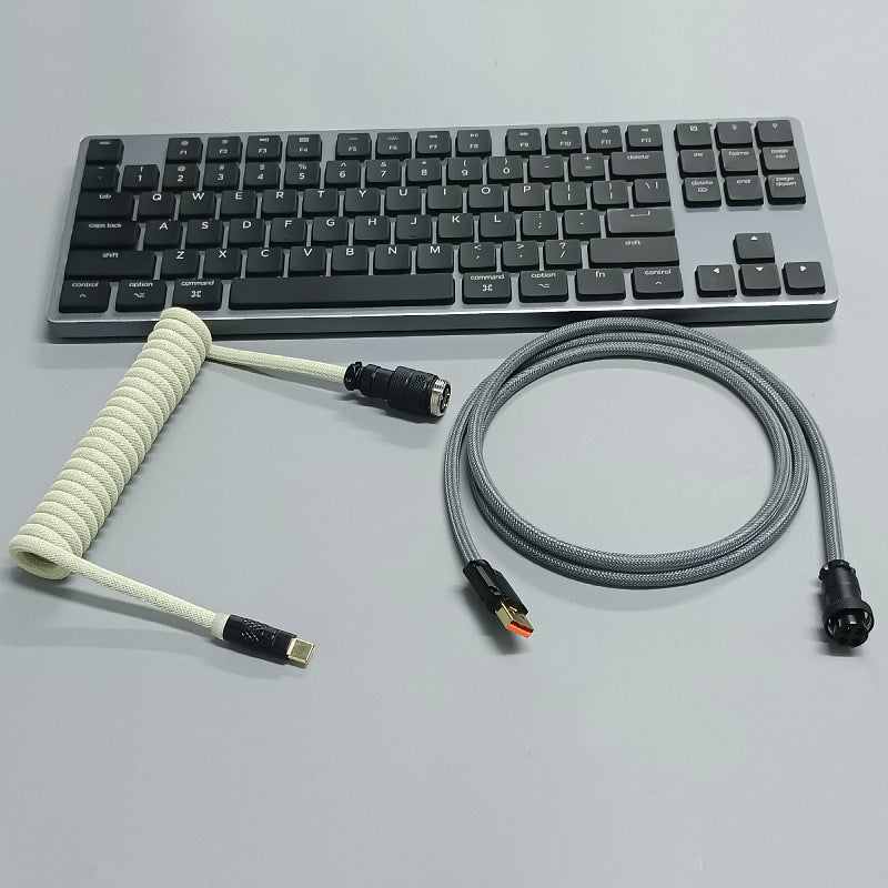 8K Magnetic Shaft Machinery Keyboard Cable Keyboard Cable Aviation Incense Inserted Spring Wire