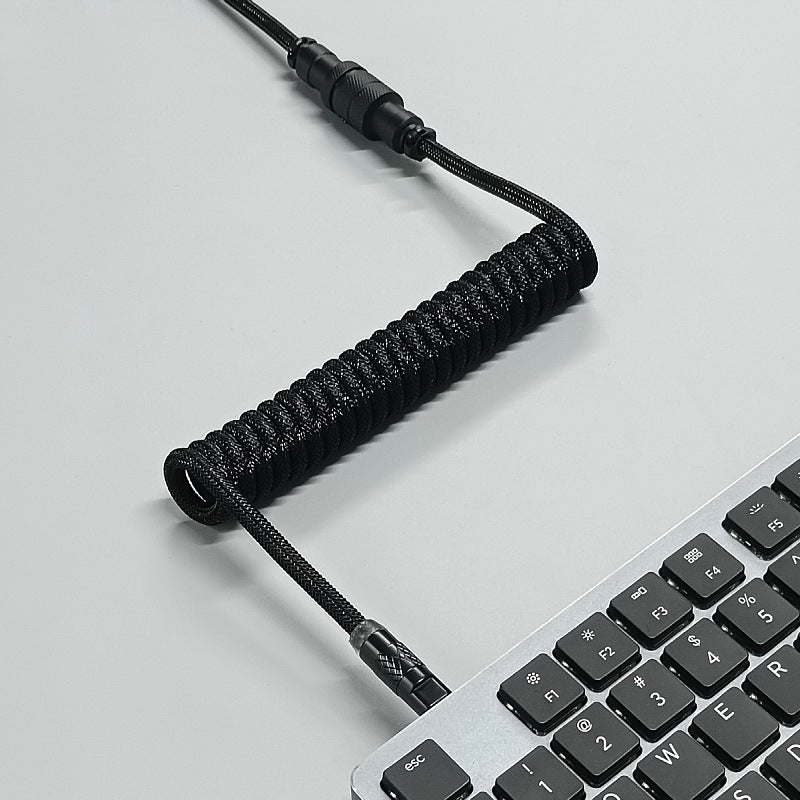 8K Magnetic Shaft Machinery Keyboard Cable Keyboard Cable Aviation Incense Inserted Spring Wire