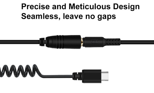 Suitable For DJI Osmo Pocket Camera 35mm Female Connector To Type-C Recording Spring Wire