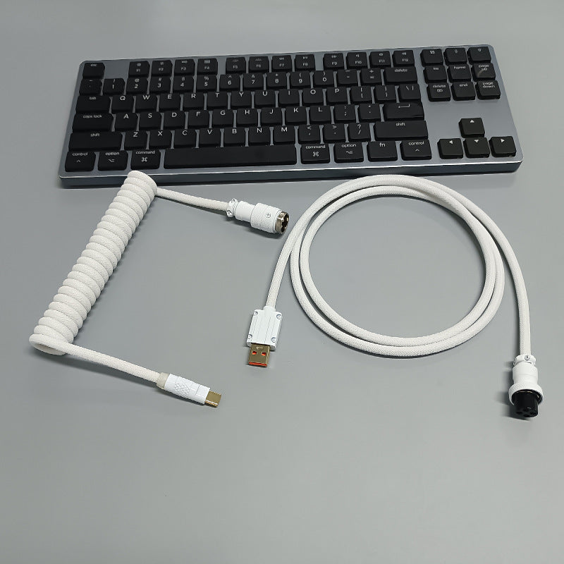 8K Magnetic Shaft Machinery Keyboard Cable Keyboard Cable Aviation Incense Inserted Spring Wire