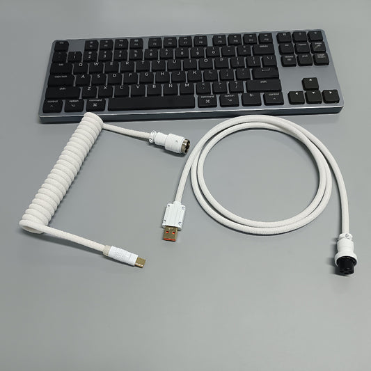 8K Magnetic Shaft Machinery Keyboard Cable Keyboard Cable Aviation Incense Inserted Spring Wire