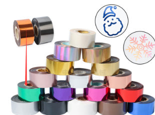 Electrochemical Aluminum Leather Plastic Hot Gold Foil Branding Multi-color Optional Cutting On Demand