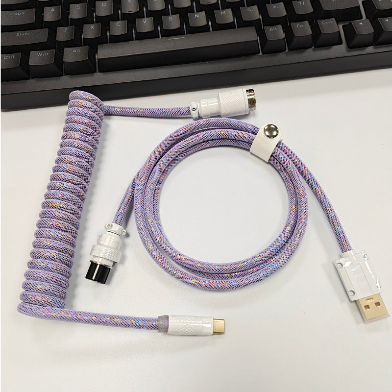 8K Magnetic Shaft Machinery Keyboard Cable Keyboard Cable Aviation Incense Inserted Spring Wire
