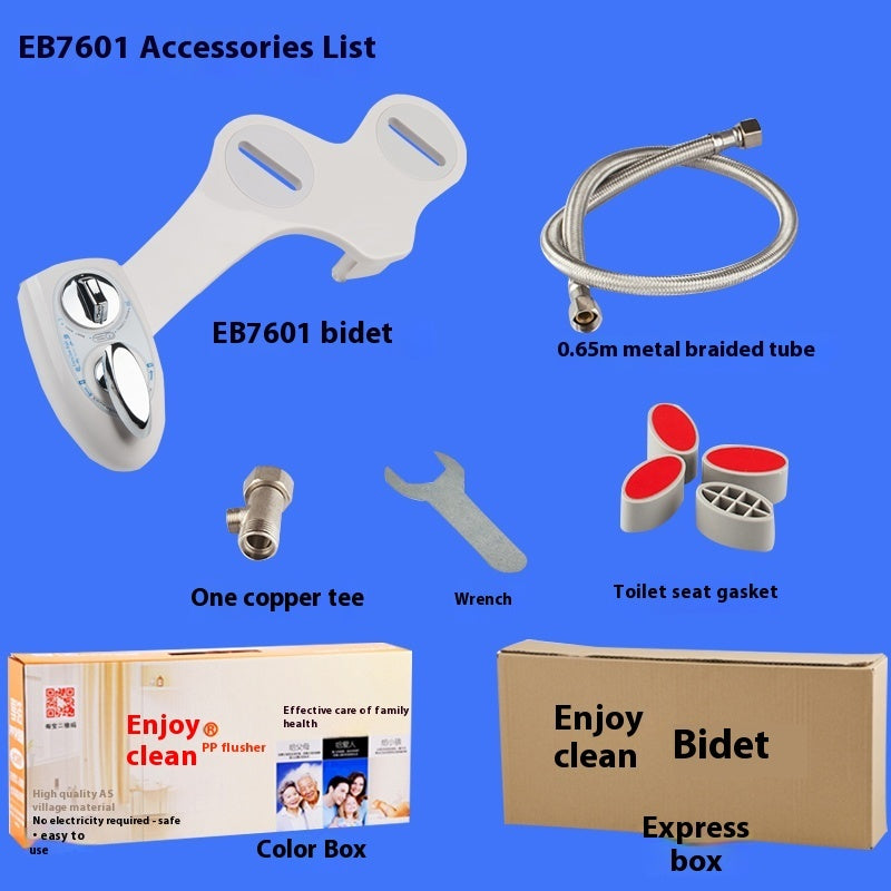 Smart Power-free Toilet Seat Cover Body Cleaner