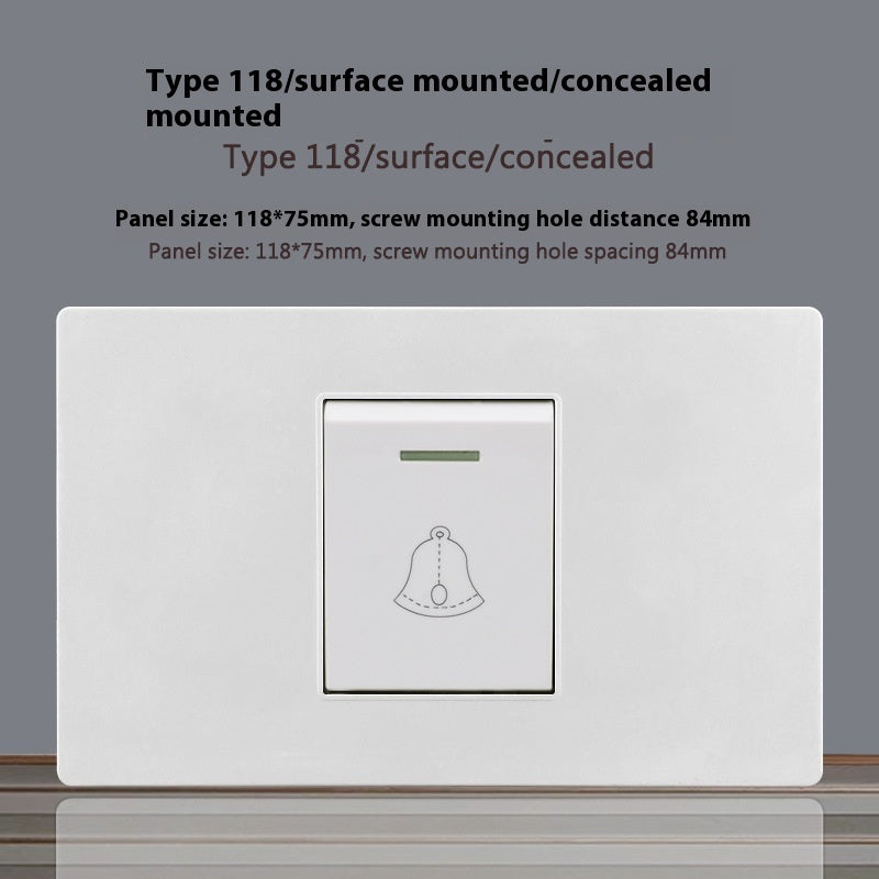 118 Type White 16A Israel Socket Panel